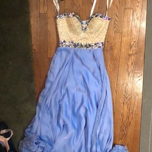 Gorgeous Purple Sherri Hill Bejeweled Gown